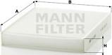 Mann-Filter CU 2559 - Filtre, air de l'habitacle cwaw.fr