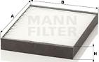 Mann-Filter CU 2513 - Filtre, air de l'habitacle cwaw.fr