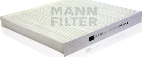 Mann-Filter CU 26 009/1 - Filtre, air de l'habitacle cwaw.fr