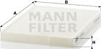 Mann-Filter CU 2620 - Filtre, air de l'habitacle cwaw.fr