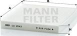 Mann-Filter CU 2043 - Filtre, air de l'habitacle cwaw.fr