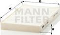 Mann-Filter CU 20 005-2 - Filtre, air de l'habitacle cwaw.fr