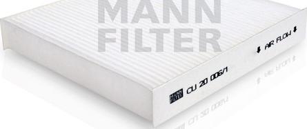 Mann-Filter CU 20 006/1 - Filtre, air de l'habitacle cwaw.fr