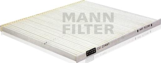 Mann-Filter CU 2344/1 - Filtre, air de l'habitacle cwaw.fr