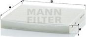 Mann-Filter CU 2362 - Filtre, air de l'habitacle cwaw.fr