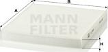 Mann-Filter CU 23 009 - Filtre, air de l'habitacle cwaw.fr