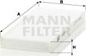 Mann-Filter CU 2216-2 - Filtre, air de l'habitacle cwaw.fr