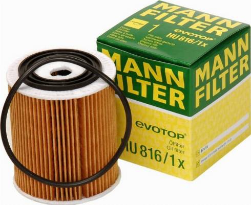 Mann-Filter HU 816/1 x - Filtre à huile cwaw.fr