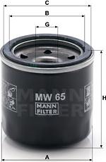 Mann-Filter MW 65 - Filtre à huile cwaw.fr