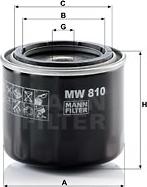 Mann-Filter MW 810 - Filtre à huile cwaw.fr