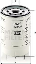 Mann-Filter PL 270/7 x - Filtre à carburant cwaw.fr