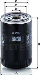 Mann-Filter W 9069 - Filtre à huile cwaw.fr