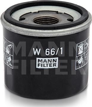 Mann-Filter W 66/1 - Filtre à huile cwaw.fr