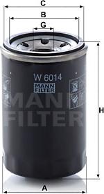 Mann-Filter W6014 - Filtre à huile cwaw.fr