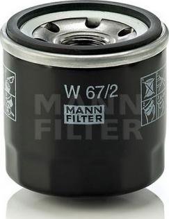 Mann-Filter W 67/81 - Filtre à huile cwaw.fr