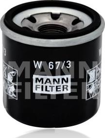 Mann-Filter W 67/3 - Filtre à huile cwaw.fr