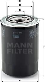 Mann-Filter W 10 703 - Filtre à huile cwaw.fr