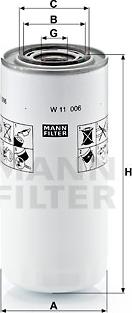 Mann-Filter W 11 006 - Filtre à huile cwaw.fr