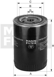 Mann-Filter WP 12 120 - Filtre à huile cwaw.fr