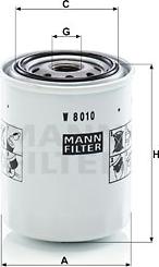 Mann-Filter W 8010 - Filtre à huile cwaw.fr