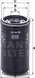 Mann-Filter W 8018 - Filtre à huile cwaw.fr