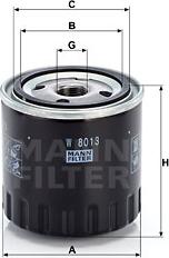 Mann-Filter W 8013 - Filtre à huile cwaw.fr