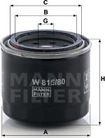 Mann-Filter W 815/80 - Filtre à huile cwaw.fr