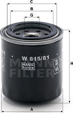 Mann-Filter W 815/81 - Filtre à huile cwaw.fr