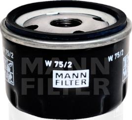 Mann-Filter W 75/2 - Filtre à huile cwaw.fr