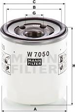 Mann-Filter W 7050 - Filtre à huile cwaw.fr