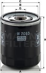 Mann-Filter W 7053 - Filtre à huile cwaw.fr