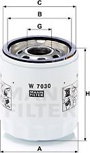 Mann-Filter W 7030 - Filtre à huile cwaw.fr