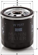 Mann-Filter W 7077 - Filtre à huile cwaw.fr