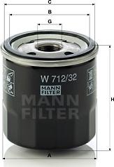 Mann-Filter W 712/32 - Filtre à huile cwaw.fr