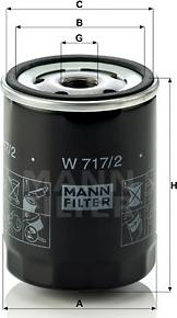 Mann-Filter W 717/2 - Filtre à huile cwaw.fr