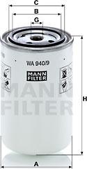 Mann-Filter WA 940/9 - Filtre de liquide de refroidissement cwaw.fr