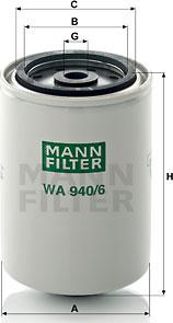 Mann-Filter WA 940/6 - Filtre de liquide de refroidissement cwaw.fr