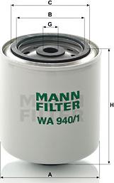 Mann-Filter WA 940/1 - Filtre de liquide de refroidissement cwaw.fr