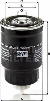 Mann-Filter WA 940/22 - Filtre de liquide de refroidissement cwaw.fr