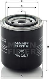 Mann-Filter WA 923/3 - Filtre de liquide de refroidissement cwaw.fr