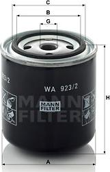 Mann-Filter WA 923/2 - Filtre de liquide de refroidissement cwaw.fr