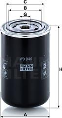 Mann-Filter WD 940 - Filtre à huile cwaw.fr