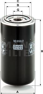 Mann-Filter WD 950/2 - Filtre hydraulique, boîte automatique cwaw.fr