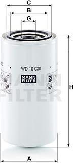 Mann-Filter WD 10 020 - Filtre, système hydraulique de travail cwaw.fr