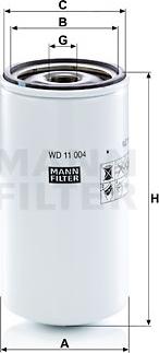 Mann-Filter WD 11 004 - Filtre, système hydraulique de travail cwaw.fr