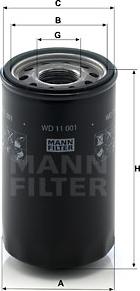 Mann-Filter WD 11 001 - Filtre, système hydraulique de travail cwaw.fr