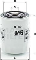 Mann-Filter WD 8001 - Filtre, système hydraulique de travail cwaw.fr