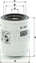 Mann-Filter WD 8002 - Filtre à huile cwaw.fr