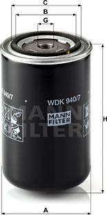 Mann-Filter WDK 940/7 - Filtre à carburant cwaw.fr