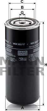 Mann-Filter WDK 962/17 - Filtre à carburant cwaw.fr